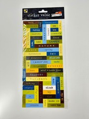 DieCuts With A View Sticker Value Pack Stickers Camping Words 6×12