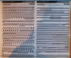 Mecanorma Dry Transfer Lettering A3, Typography #148 Gillies Gothic Light 10.5mm