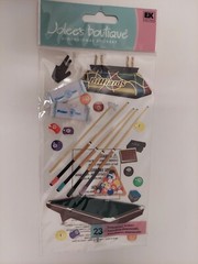 Lot of 6 Mix Brands Scrapbooking Stickers , Crafts Etc.