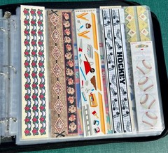 Crop In Style Binder With Lots Of Stickers ~ 18 Sheets full ~ Purple Binder