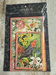 Graphic 45 **LOST IN PARADISE** Journaling & Ephemera CARDS Birds NEW