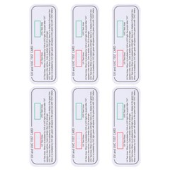 UV Uvc Detector Test Card 6pcs Reusable UVC Intensity Strip