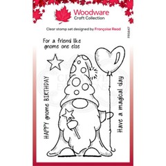 Woodware Craft Clear Stamp – WIZARD GNOME