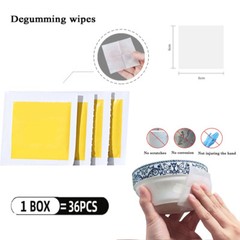 36pcs Glue Removal Paper Cleaning Wipes For Metal Plastic Glass Offset printing