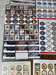 Massive Vintage Christmas Scrapbooking Ephemera Sticker Sheet Junk Journal Craft