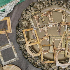 Vintage Frame Decorative Stickers, 200 Pcs for Scrapbooking, Journals, Crafting