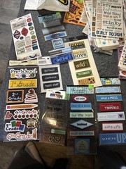 HUGE 89 Lot NIP Packages Scrapbook Stickers Various Events Holidays Vintage