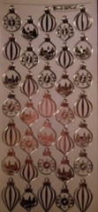 Peel Off Stickers Christmas Bells Baubles Snowman Angel Red Green Silver Gold