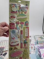 Lot Of Scrapbooking Supplies Crafting, Stickers Card Stock