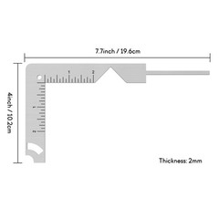 2Pcs/Set,Book Cover 7.7inch(L) x 4inch(W) T2, 2Pcs/Set Book Guide
