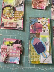 Unique Handmade Ephemera, Scrapbook,Junk Journal,tag,embellishment Mixed Media