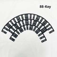 Removable Silicone Piano Note Stickers Labels Key Guide for Beginner Piano