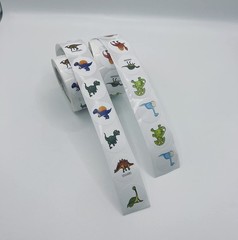 1000pcs Round Dinosaur Stickers for – Teacher Reward & Potty Training Sticker…