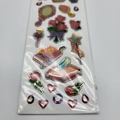 Vintage Sandylion puffy Gem Stickers Princess crown