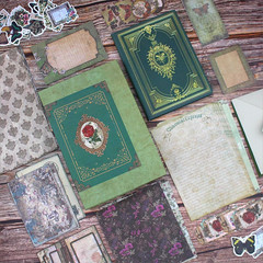 Vintage Scrapbooking Supplies Kit, 185Pcs Junk Journal Kit