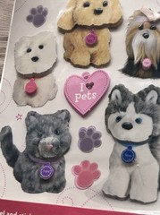 American Girl Crafts I LOVE PETS Stacked Stickers Scrapbooking Crafts NEW