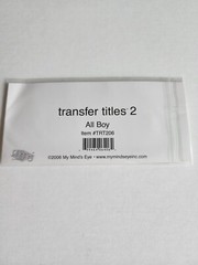 Rub-Ons Transfers – ALL BOY Phrase Family Words – RETIRED # 27