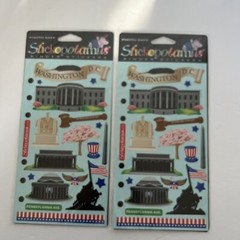 2x Stickopotamus Washington DC stickers binder sheet SP-CY-08 NEW