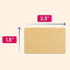 Bulk Pack Kraft Labels Stickers – 3150 Labels – 150 Sheets