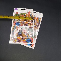 Michael & Company Stickers Birds Parrot Tropical beach jungle safari scrapbook