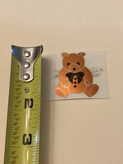 Vintage Stickers HAMBLY Bear Foil Mylar Sticker Mod VTG 80’s