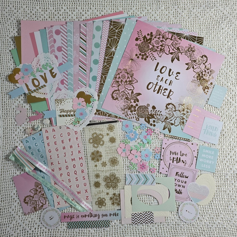 Love Each Other 12×12 Scrapbook Kit, Spring Decorate It, Recollections & Others