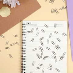 100 PCS Mini Paper Clips, 0.59 Inches Metal Tiny Paperclips Cute Notes
