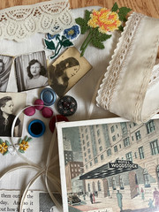 Junk Journal Craft Supplies Most Vintage Photos Trim Ribbon Ephemera Button Plus