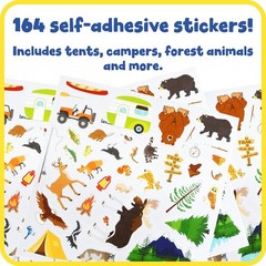 Outdoor Foam Stickers Pack of 164, Animal Themes for Crafts and Party Favors