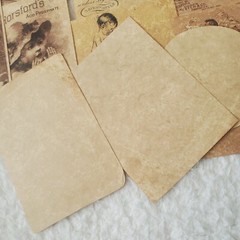 Ephemera Lot 38 Pieces Brown Paper Style Ads ScrapBooking Collectible Decor