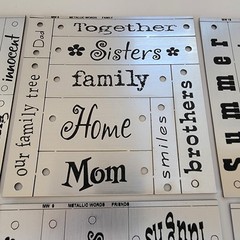CHOICE-DCWV ~Metallic Look Accents Die Cuts Paper Craft Card Scrapbook Tags ~NEW