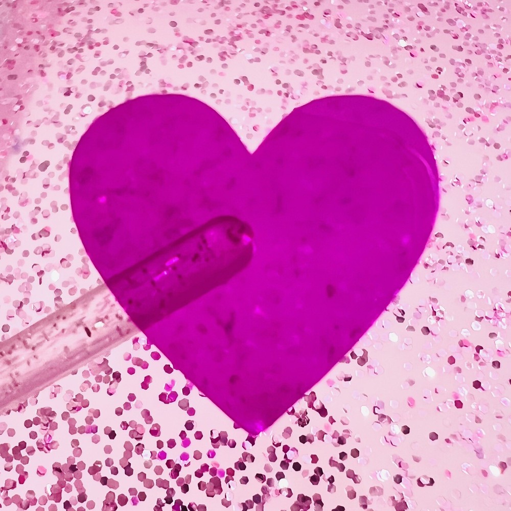See Through Heart Stickers! – 1/4” to 4 inch – Pink or Purple Transparent