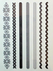 K&COMPANY Adhesive Borders – SHEER SIMPLICITY BLACK & WHITE – 26 pc