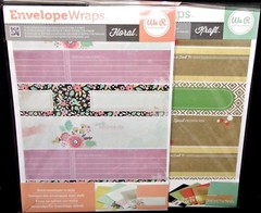 Envelope Wrappers Floral & Kraft Themed 36pcs 2 of each by We R memory keepers