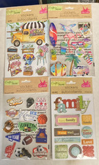 4 Packages Crafters Square Pop Up Stickers 44 Total Scrapbooking Stickers NEW #1