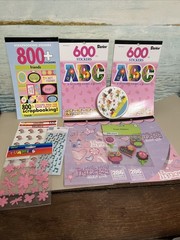 Scrapbooking Stickers Mixed Lot Of 10 Packs 2,801 Stickers Princess, Music, Etc