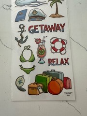 The Paper Studio Paper Craft Stick A Bilities Bon Voyage Stickers Scrapbooking