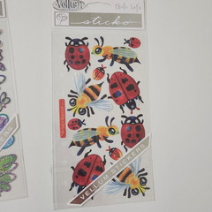 NEW Lot BUTTERFLY BUGS BEES Scrapbooking Stickers Cut-Outs Borders -F