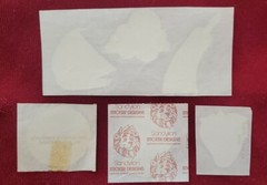 RARE Vintage Mylar Foil Rainbow, Unicorn, Paint Brush,Strawberry Stickers