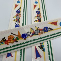 Mrs. Grossman’s Design Lines Scrapbooking Border Stickers NIP VTG Sports Kids