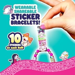 Wearable Sticker Jewelry Kit – 320 Mini Stickers, 6 Bracelets & 2 Necklaces, 100
