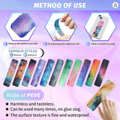 48 Pieces Anxiety Sensory Stickers with 2 Textured Sticker -Sensory Stickers