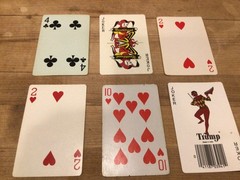 Playing Cards Mixed Lot of 6 ATC Swaps/Junk Journals/Scrapbooks/Crafts