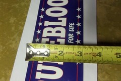  10″ x 3″ Pureblood Bumper Sticker 4 mil Laminated Polypropylene Waterproof