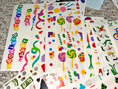Mrs Grossmans Sticker Lot Holiday Birthday Kids 175+ Strips Creative Memories