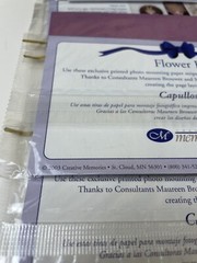 Creative Memories 7 Packs Flower Bud Printed Photo Mounting Paper Strips ‘03 NIP