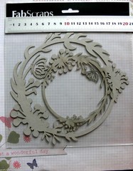 NATURE Filigree Round 2 Pieces 175-200mm & 120-130mm Across -DieCut Chipboard GH