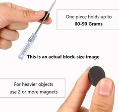60 pcs Small Round Magnetic Stickers with Adhesive Backing for Crafts & Office