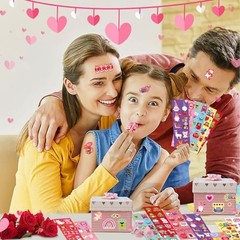 Valentine Day Stickers,100 Sheets Valentine Stickers for Kids Over 1000pcs