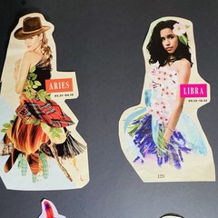Magazine Clippings Fashion Mag Astrology Models Craft Collage Junk Journal Paper